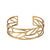 Cut Leaves Brass Bangle