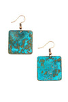 F.R.E.E. Woman Copper Viridian Equilateral Earrings