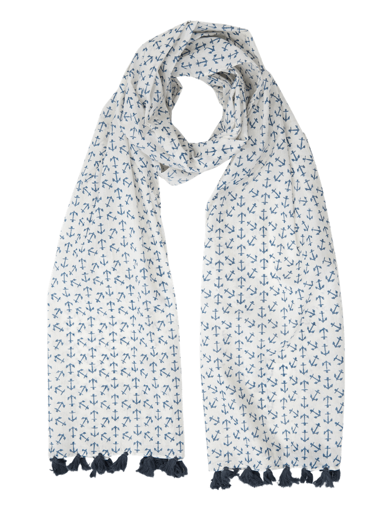 Blue Anchor Scarf