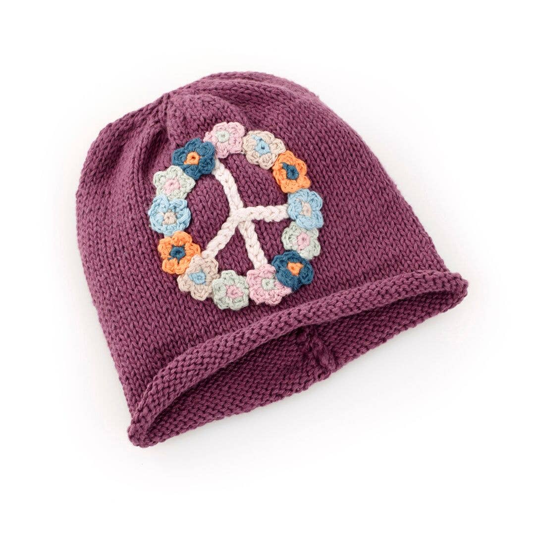 Soft Purple Peace Hat