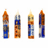 Hand-Painted 4&quot; Dinner or Shabbat Candles, Set of 4  (Durra Design)