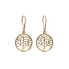 Tree of Life Earrings: Gold
