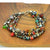 Beaded Multicolored 4 Strand Bracelet Handmade and Fair Trade