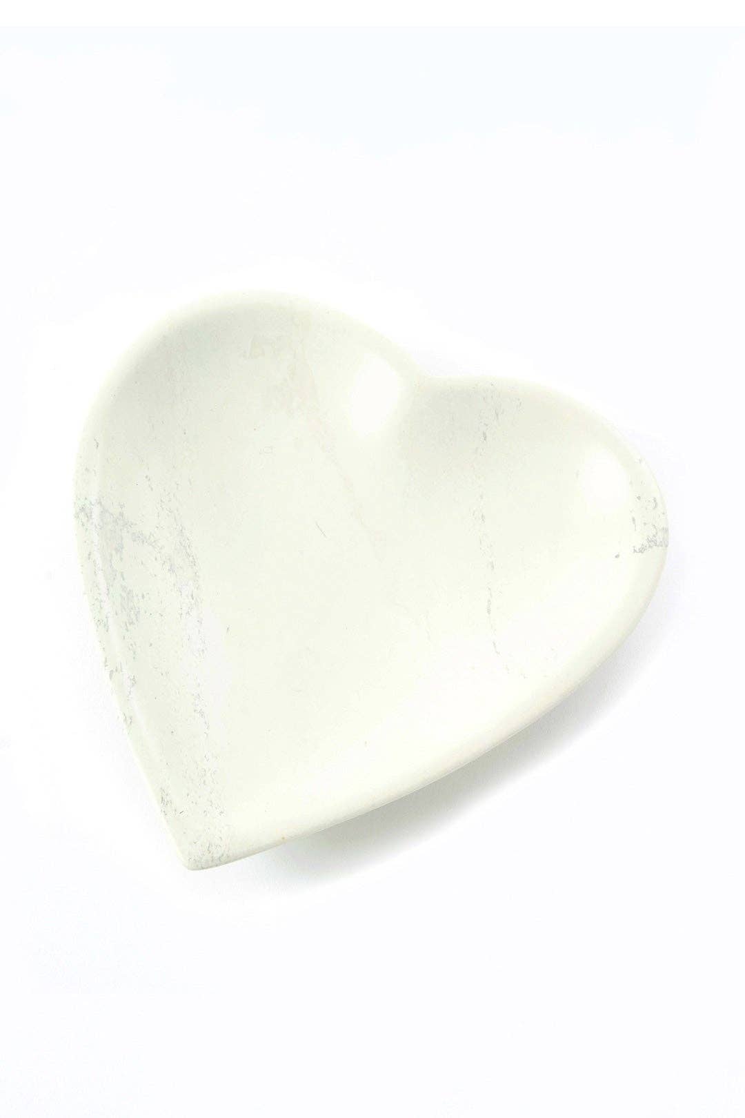 Natural Soapstone Heart Dish