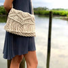 Macrame Shoulder Bag, Cream