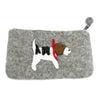 Friendly Dog Clutch - Hand felted (IS)