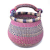 Small Bolga Pot Basket - Mixed Colors