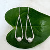 Timeless Teardrop Pearl Earrings - Sterling Silver, Indonesia