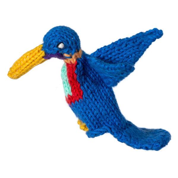 Hummingbird Bright Organic Cotton Finger Puppet