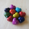 Colorful Plain Hearts - Set of 10