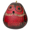 Red Owl Gourd Ornament