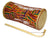 Talking Drum Traditional w/ Kente Cloth 10"