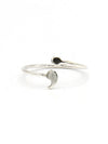 Semi-Colon Sterling Silver Ring