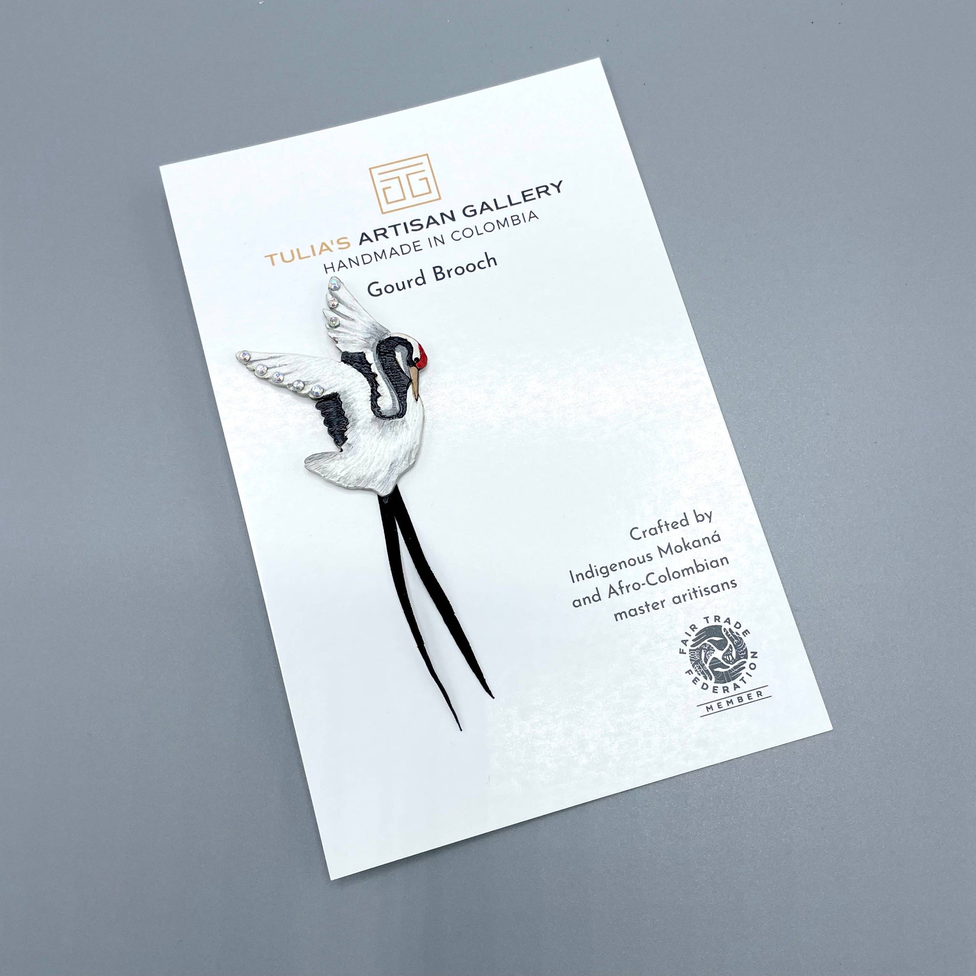 Crane Brooch