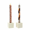 Tall Hand Painted Candles - Pair - Akono Design - Nobunto
