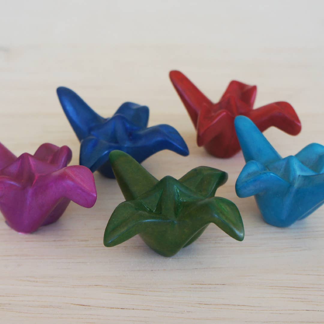 Colorful Peace Cranes - Kisii Stone Kenya (IS)