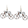 Recycled Wire Bicycle Earrings - Set of 10