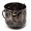 Hammered Metal Container with Round Handles - Croix des Bouquets