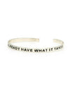 Have What It Takes Cuff - Silver