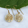 Tree of Life Earrings - Brass, Indonesia