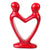 Soapstone Lovers Heart Red - 6 Inch