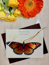 Monarch Butterfly Ornament + Notecard