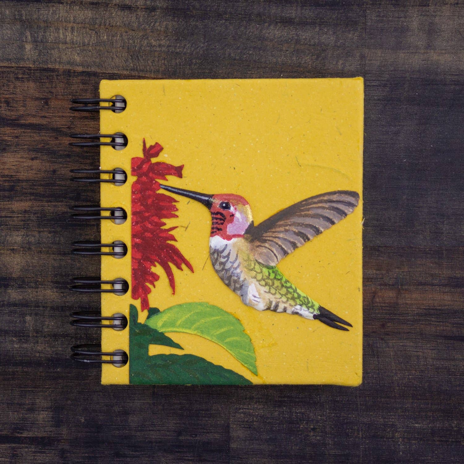 Small Notebook Hummingbird Yellow (w)