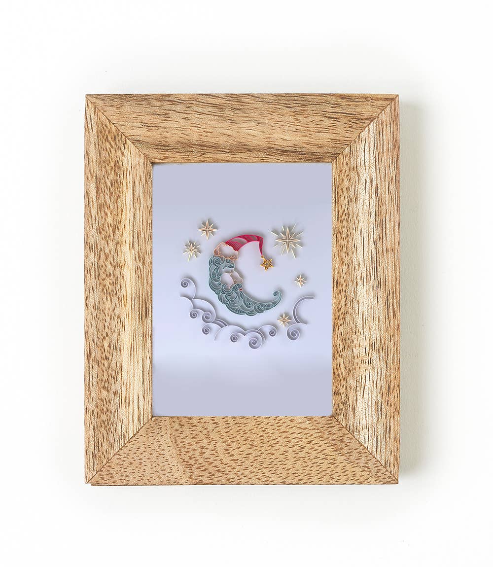 Bimala 2.5 x 3.5 Wooden Gift Enclosure Quilling Card Frame