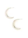 Vintage Rounded Hoop - Silver