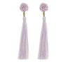 The Rosette Tassel Earring, Seashell - Aid Through Trade