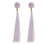 The Rosette Tassel Earring, Seashell - Aid Through Trade
