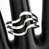 Silver Wave Rings