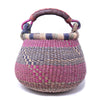 Small Bolga Pot Basket - Mixed Colors