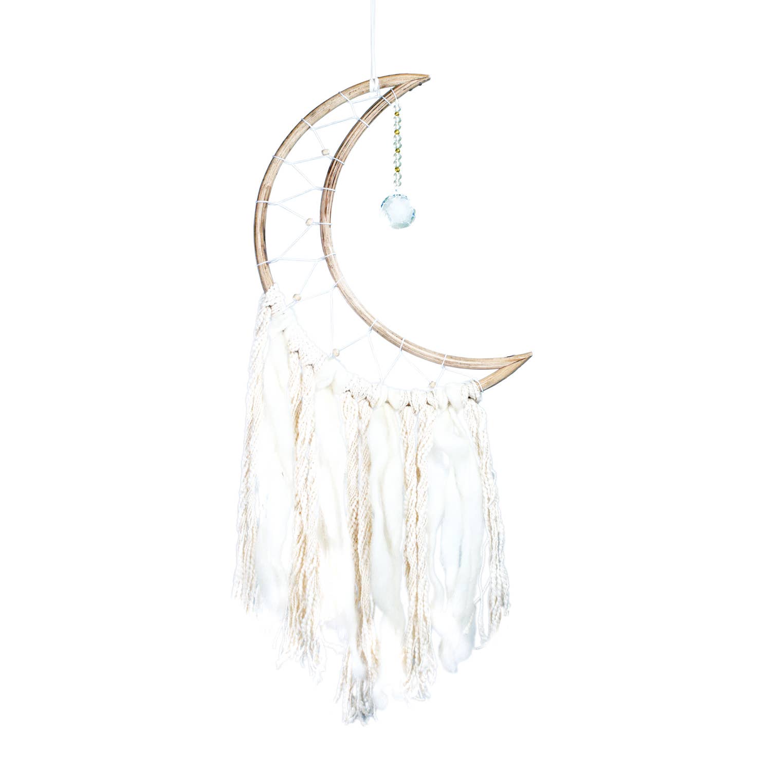 Small White Moon Dreamcatcher