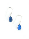 Raindrop Sterling Earrings - Blue Chalcedony