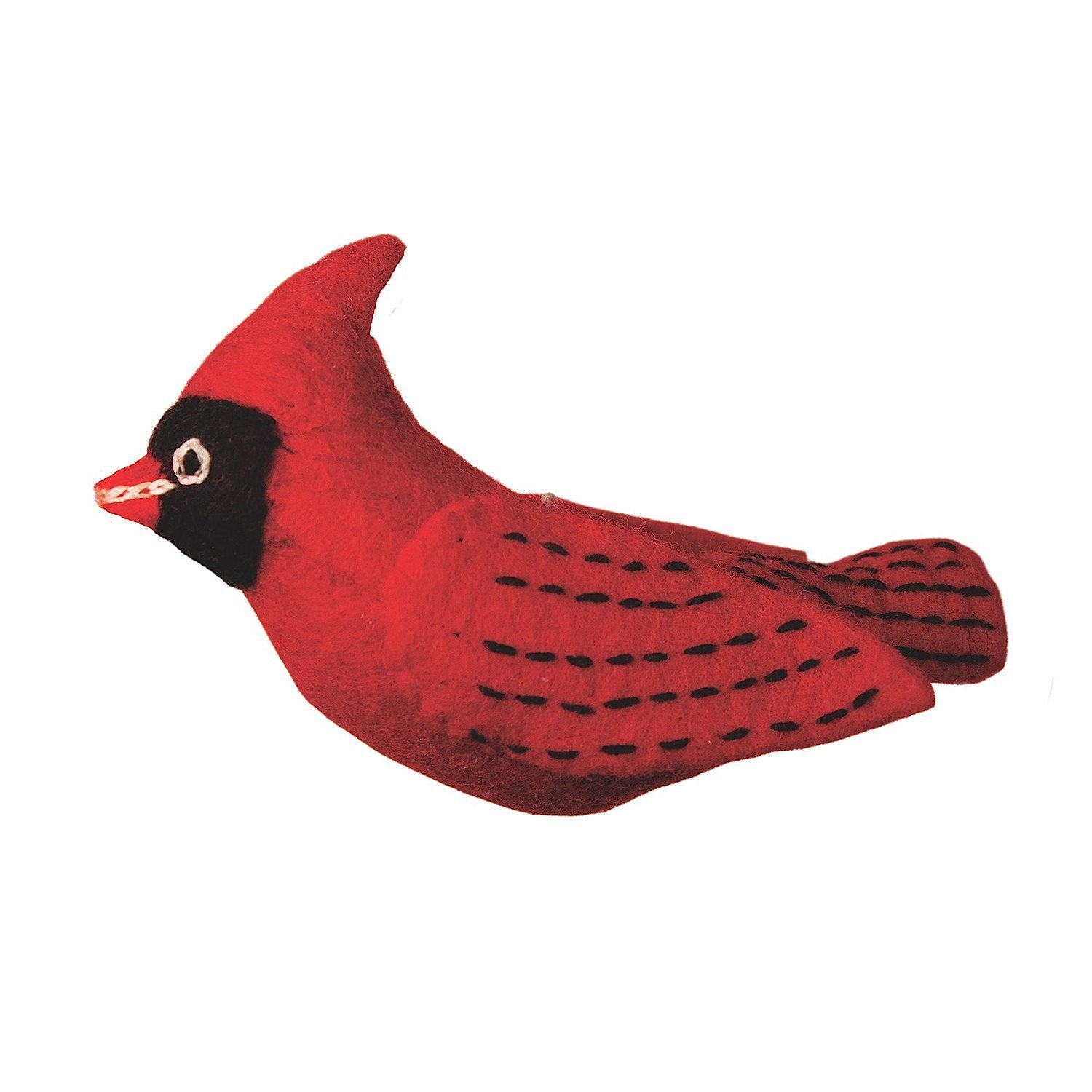 Felt Bird Garden Ornament - Cardinal - Wild Woolies (G)