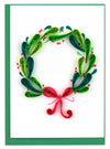 Holiday Wreath Gift Enclosure Mini Card