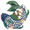 24 inch Painted Fish &amp; Shell - Caribbean Craft