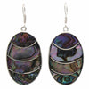 Banded Abalone Oval Earrings