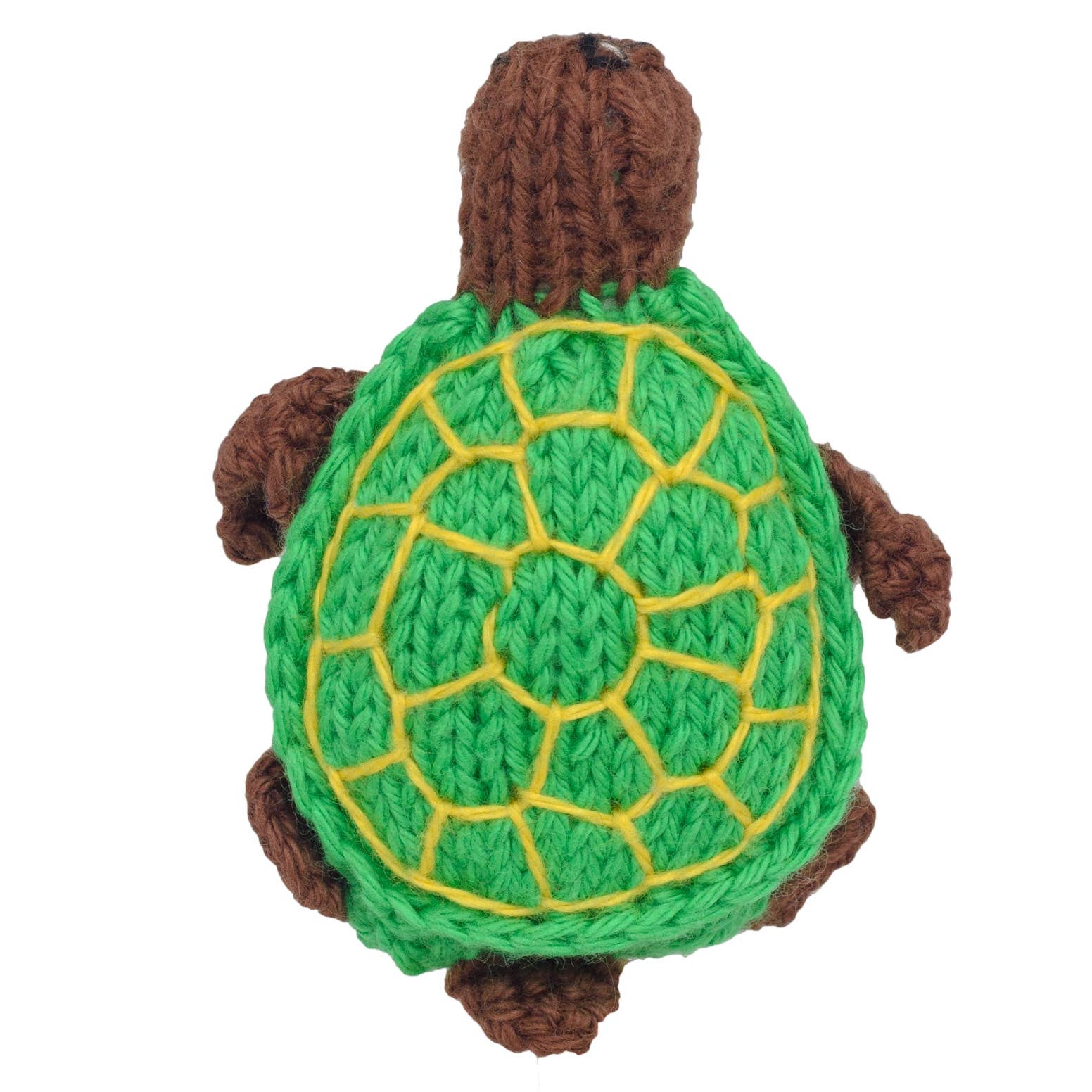 Sea Turtle - Bright Organic Cotton Finger Puppet - Toy for children 3+