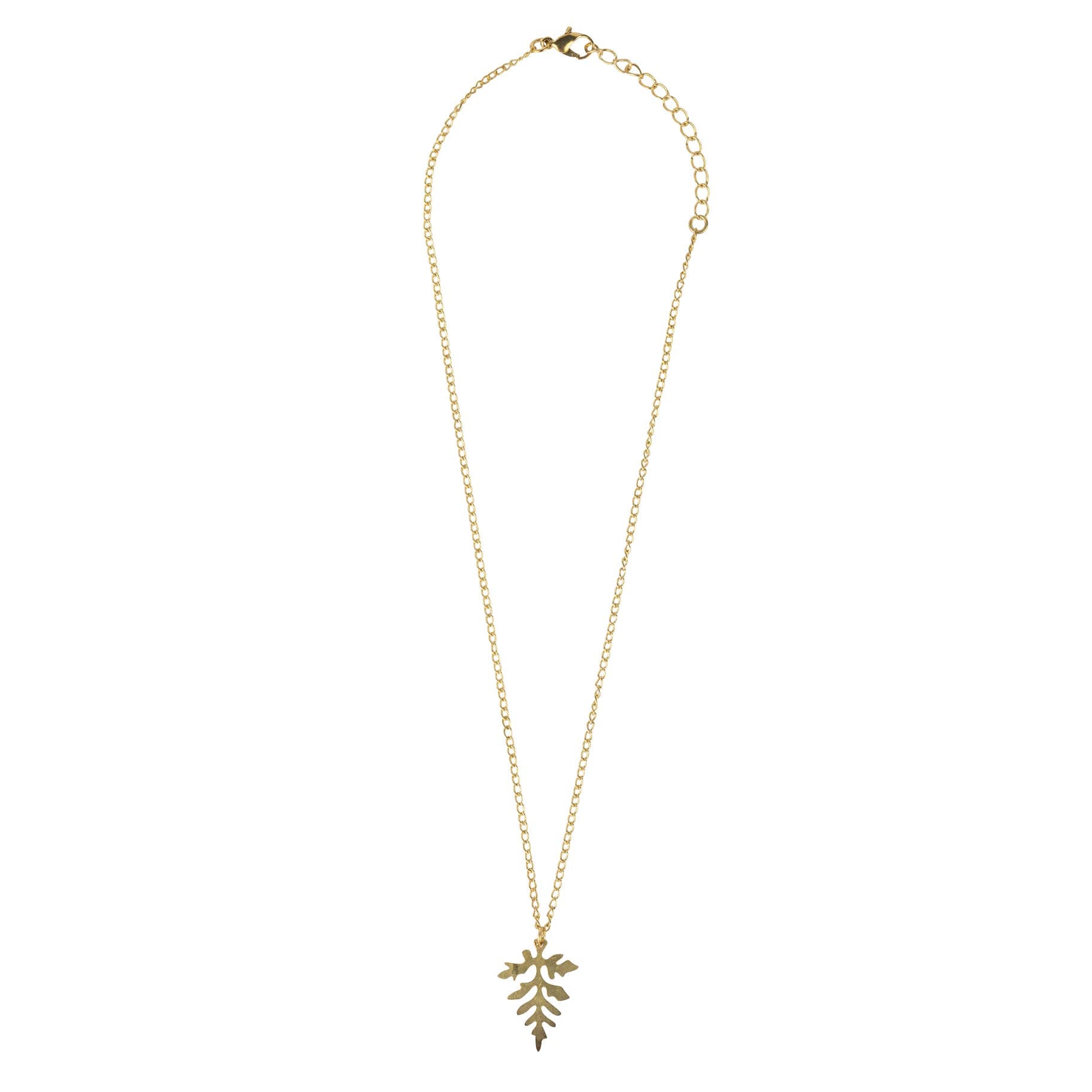 Leaf Charm Pendant Necklace