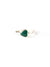 Geometric Stone Sterling Ring - Sea Green Chrysoco