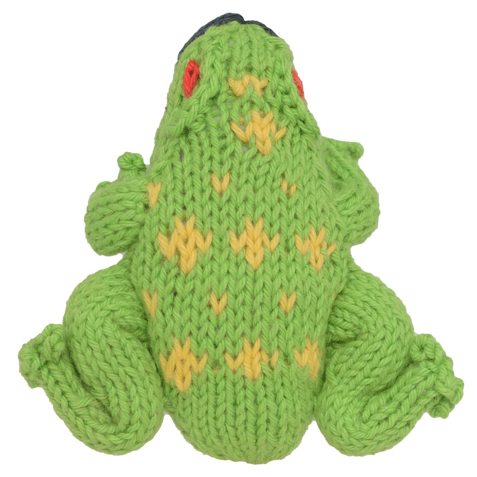 Frog - Bright Organic Cotton Finger Puppet *