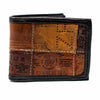 Men&#39;s Bifold Leather Patch Wallet