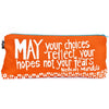 Orange Reflect Your Hopes 12&quot; Mandela Pouch (IS)