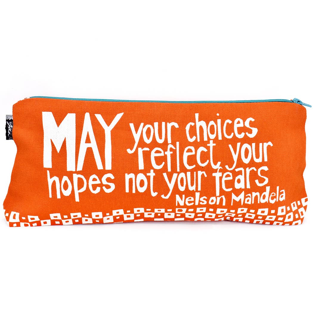 Orange Reflect Your Hopes 12" Mandela Pouch (IS)