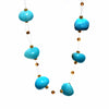 Floating Stone &amp; Maasai Bead Necklace, Turquoise