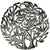 Double Tree of Life Metal Wall Art 24-inch Diameter - Croix des Bouquets