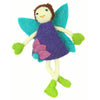 Tooth Fairy Doll with Tooth Pouch, Brunette with Purple Dress - Hand Felted (IS)
