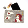 Hand Crafted Felt Unicorn Pouch